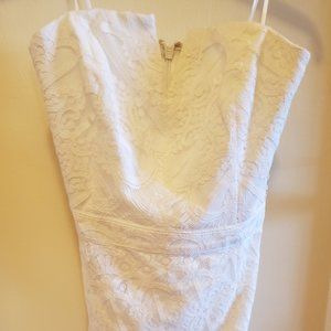 Adelyn Rae Women's Dress (White, Small)